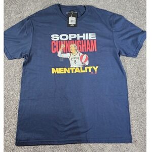 BreakingT T-Shirt Mens L Navy Sophie Cunningham Mentality WNBA Graphic Fan Gear